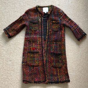 Gorgeous woven twill coat from Anthropologie.